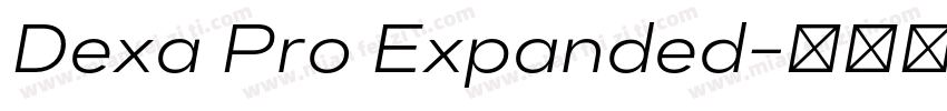 Dexa Pro Expanded字体转换